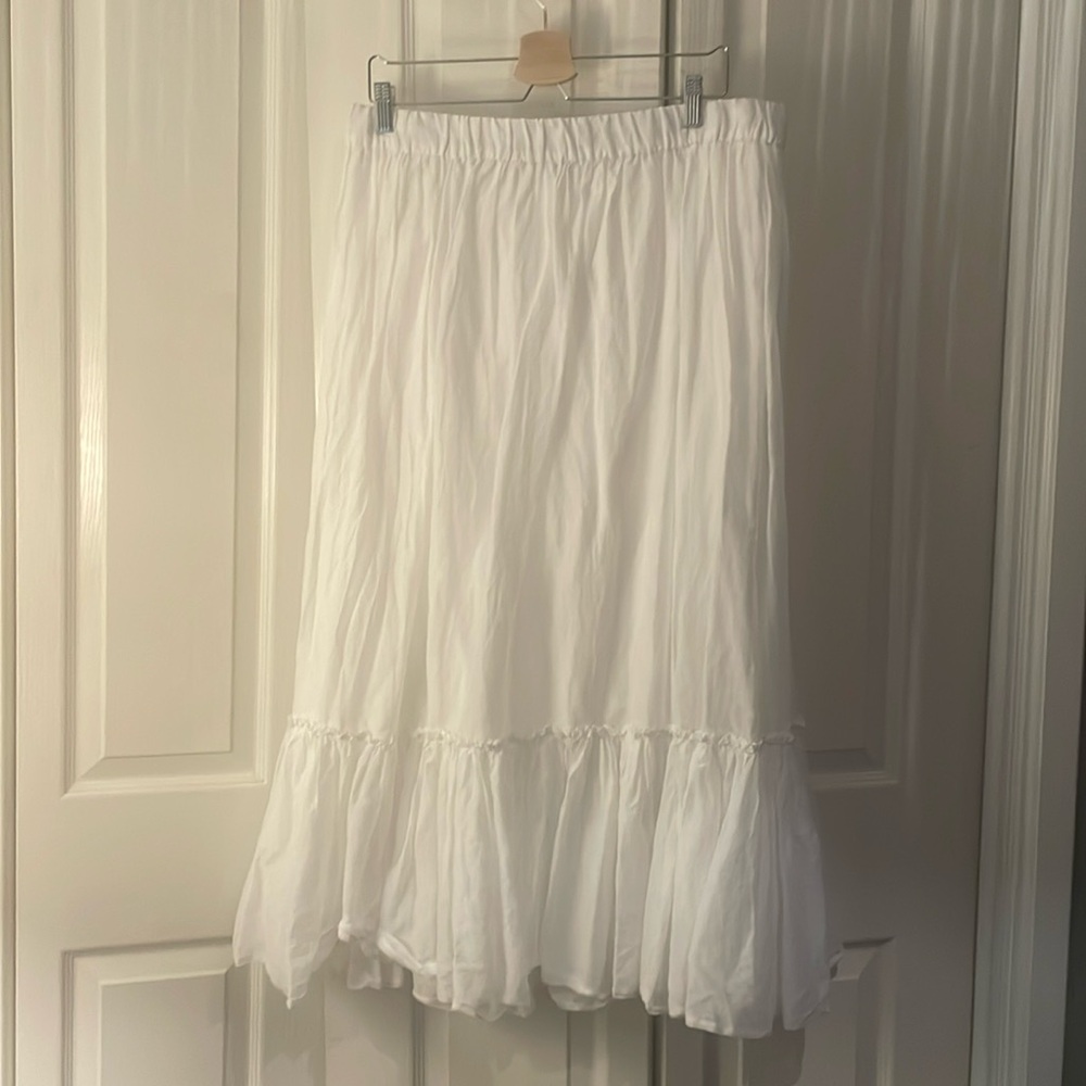 White JCrew maxi skirt large